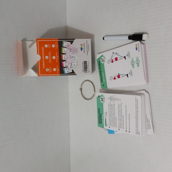 FLEXIES PILATES BAR WORKOUT CARDS 58 CARDS-DECK - Picture 3 of 4